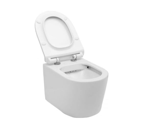 Подвесной унитаз Aquanet Atago-W с сидением Soft Close SLIMSEAT, с Rimless 00211902