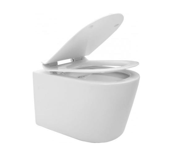Подвесной унитаз Aquanet Atago-W с сидением Soft Close SLIMSEAT, с Rimless 00211902
