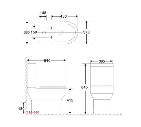 Чаша для напольного унитаза Aquanet Logic-C с сидением, с Rimless 00240210