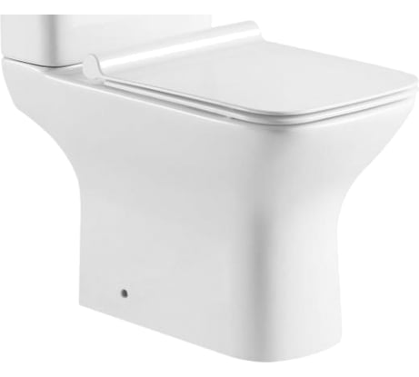 Чаша для напольного унитаза Aquanet Cube 2-C с сидением, с Rimless 00240208