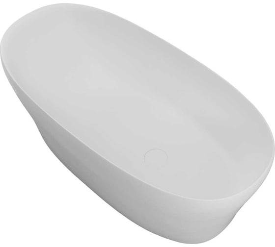 Ванна отдельно стоящая ALLEN BRAU KRION NEO Solid Stone, 1700х800 мм, слив-перелив, белый матовый 2.35001.21 00332245