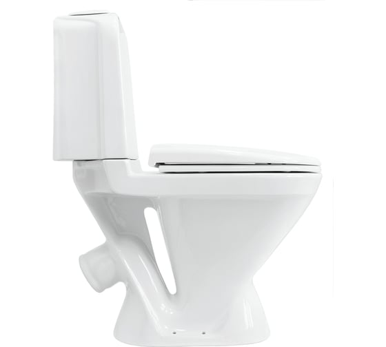 Унитаз-компакт Sanita Classic Luxe термопласт с сид. микролифт, косой выпуск 00008324 WC.CC/Classic/2-TM/WHT.G/S1