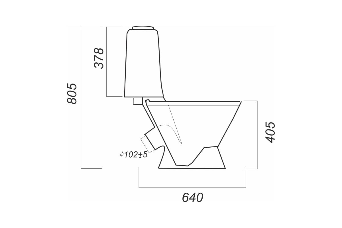 Унитаз-компакт Sanita САМАРСКИЙ КОМФОРТ 00000055383 15992052 - выгодная ...