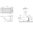 Ванна Villeroy & Boch OBERON 180x80, с ножками, белая, материал Quaryl 00000036894 5