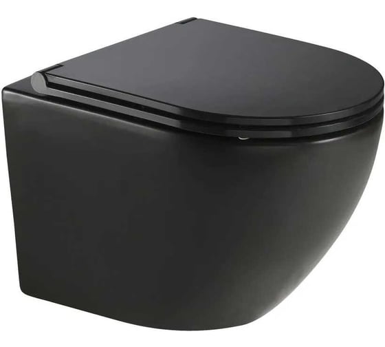 Комплект 3 в 1 CULTO: инсталляция AlcaPlast AM101/1120-4:1 RU M570-0001 + унитаз подвесной ANDI Black + кнопка хром AM101/1120-4-1-RU-M571-0001_3