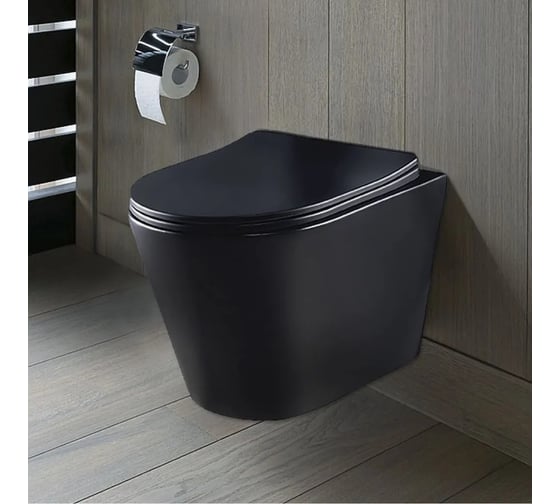 Комплект 3 в 1 CULTO: Инсталляция Koller Pool с подвесным унитазом MONET Black NEON, сиденье с микролифтом, клавиша смыва черная УТ-99902860_33