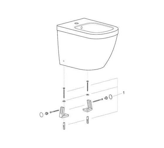 Напольное биде Grohe Euro Ceramic 39340000