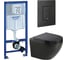 Комплект 3 в 1 CULTO инсталляция Grohe Rapid SL black+ унитаз подвесной ANDI Black+ кнопка GROHE Skate Cosmopolitan черная матовая GROHE_SL_14_BL 1