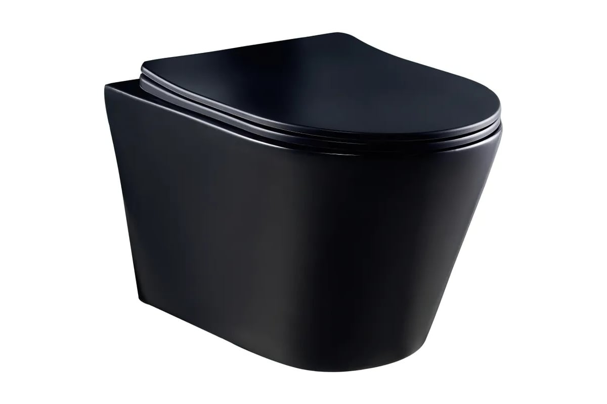 Комплект 3 в 1 CULTO инсталляция с подвесным унитазом CULTO MONET black ...