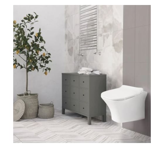 Комплект 3 в 1 CULTO инсталляция GROHE Solido+ унитаз подвесной PABLO + кнопка GROHE Arena Cosmopolitan хром GROHE_SL_4_COS