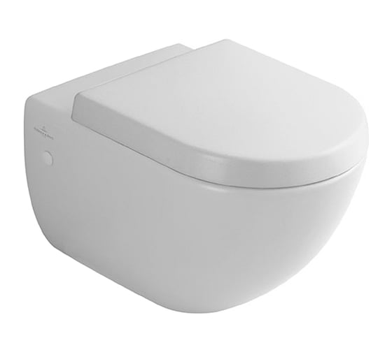 Подвесной унитаз Villeroy & Boch с комплектом креплений, слив горизонтальный 66001001 00000036890