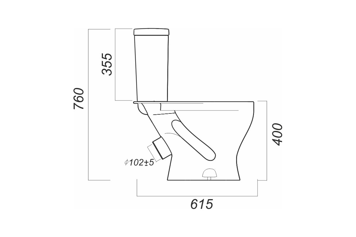 Унитаз-компакт SANITA ФОРМАТ ЭКОНОМ 00000055398 - выгодная цена, отзывы ...