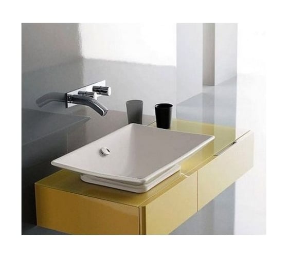 Раковина JACOB DELAFON REVE E4819-00 55x37,5 см, без отверстия для смесителя 00000012572