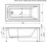 Ванна Aquanet BRIGHT 145x70 к/с 120 00239668 5