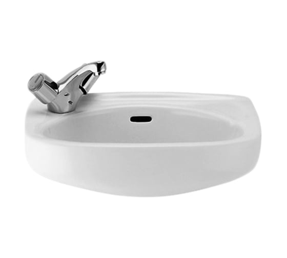 Мини-раковина ROCA 320841001 Ibis 44х31 см, намеченные отверстия слева и справа 00000018825 1