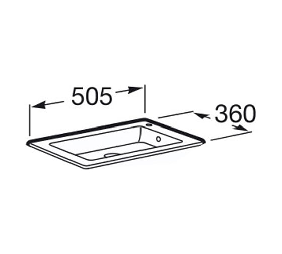 Раковина ROCA 32799J000 32799J00Y DEBBA UNIK 500 мм 00000039738