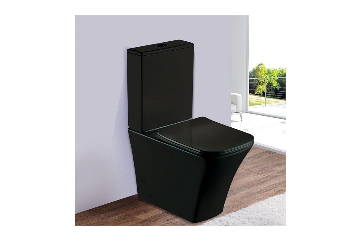 Унитаз-напольный ESBANO CRISAN черный матовый ESUNCRISMB - выгодная ...