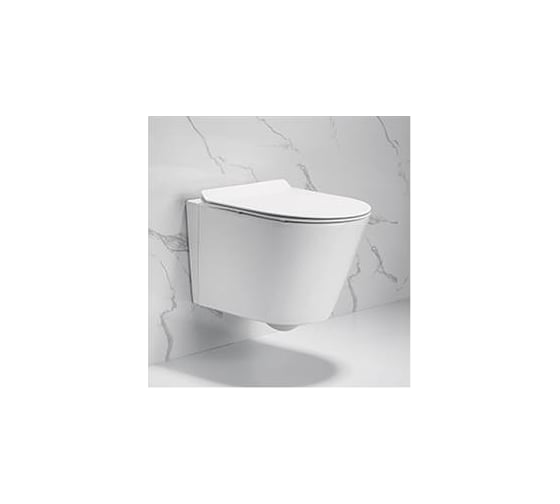 Подвесной унитаз Cerutti SPA ORTLER Aria 500х335х300, безободковый 7182
