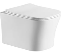 Подвесной унитаз Cerutti SPA MARMOLADA ARIA 485х360х350, безободковый 7778