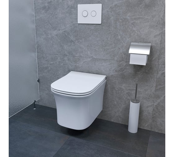 Подвесной унитаз Cerutti SPA MARMOLADA ARIA 485х360х350, безободковый 7778