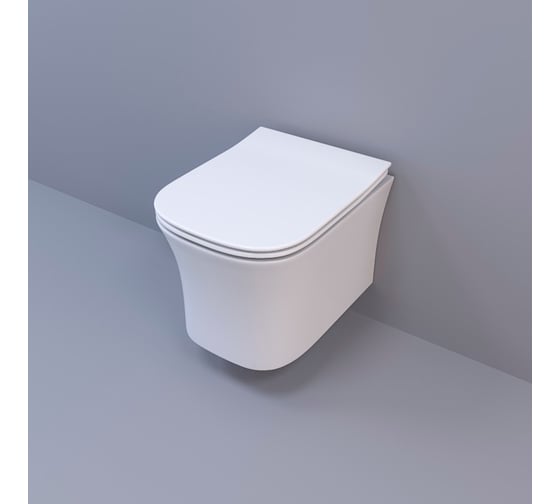 Подвесной унитаз Cerutti SPA MARMOLADA ARIA 485х360х350, безободковый 7778