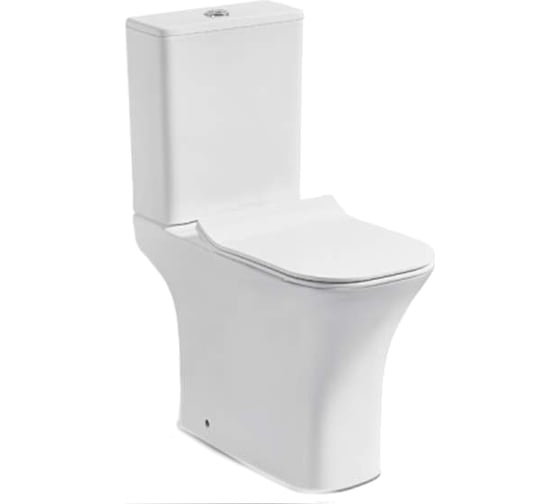 Напольный унитаз-компакт Cerutti SPA VETTORE с бачком, 665х345х770, безободковый 7192