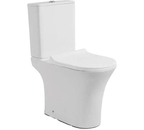 Напольный унитаз-компакт Cerutti SPA BERNINA с бачком, 665х345х770, безободковый 7193