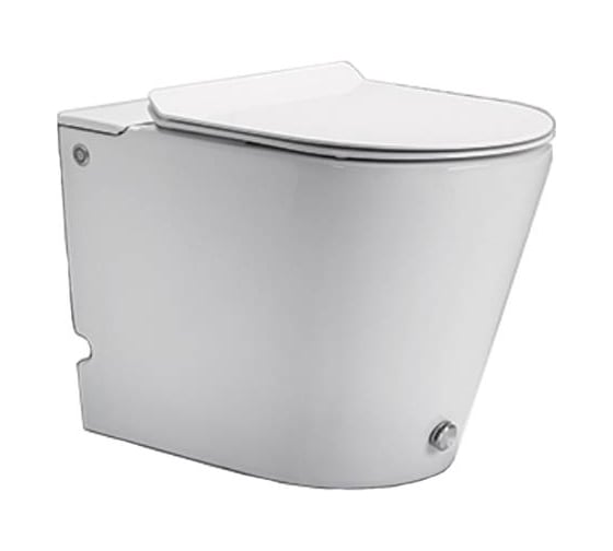 Напольный унитаз Cerutti SPA ARGENTERA Pulse 600х350х410, импульсный смыв 2 кнопки 7267