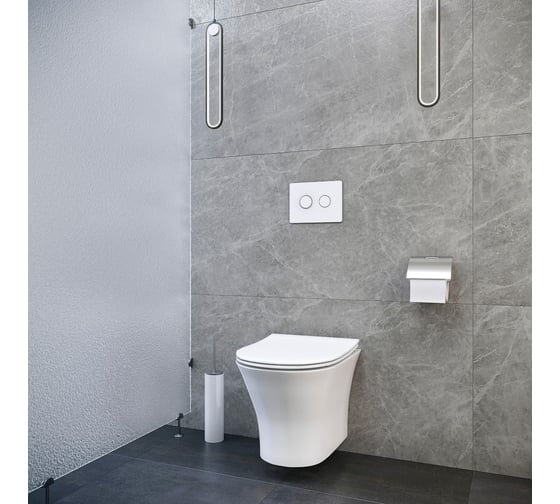 Подвесной унитаз Cerutti SPA BERNINA Aria 480х340х350, безободковый 7191