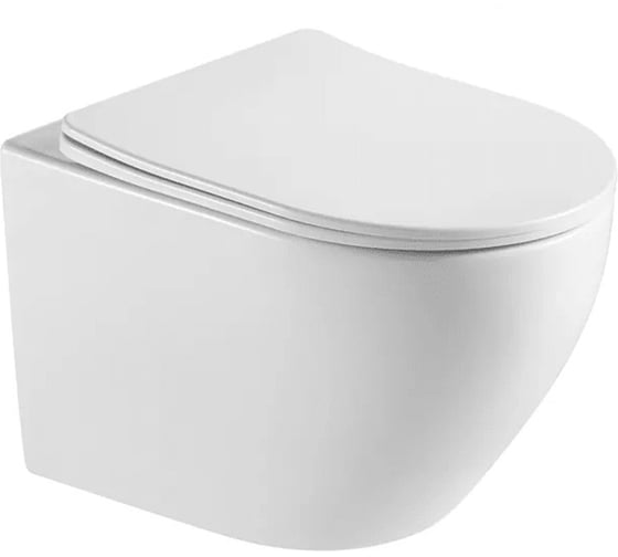Подвесной унитаз Cerutti SPA SELLA Aria 490х360х325, безободковый 7183