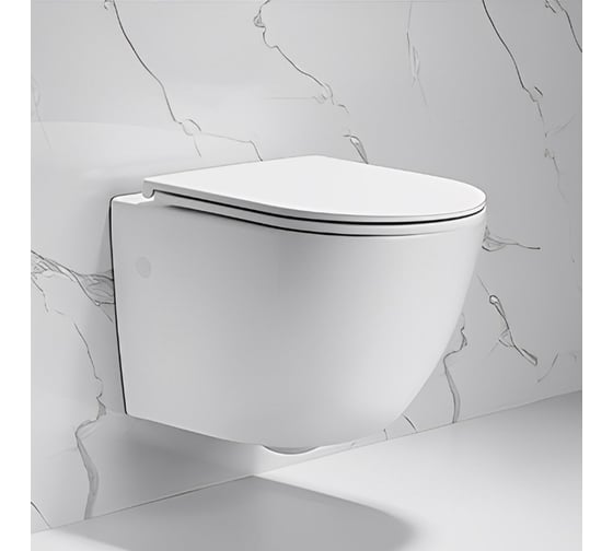 Подвесной унитаз Cerutti SPA SELLA Aria 490х360х325, безободковый 7183