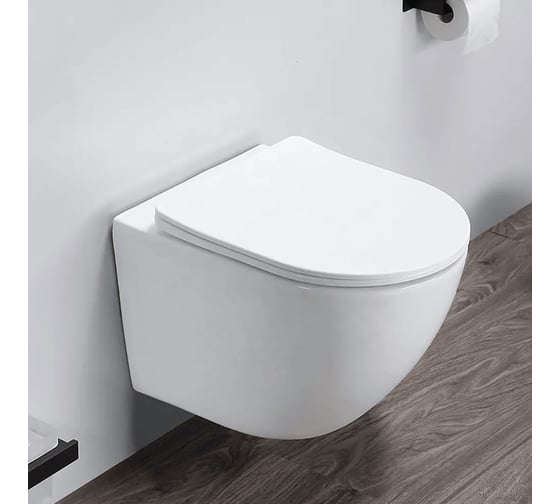 Подвесной унитаз Cerutti SPA SELLA Aria 490х360х325, безободковый 7183