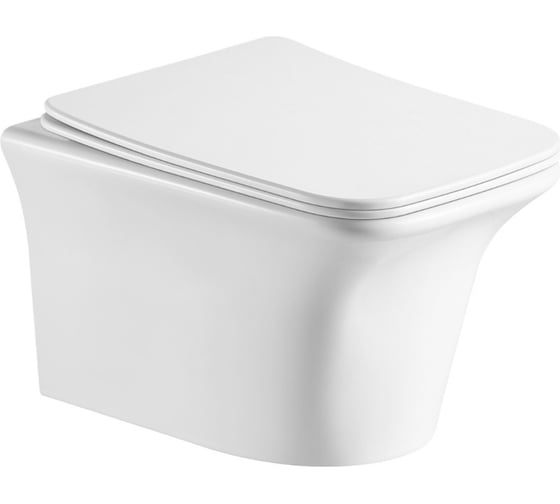 Подвесной унитаз Cerutti SPA NIVOLET ARIA 495х360х350, безободковый 7779 1