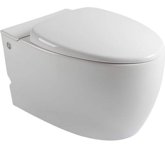 Подвесной унитаз Cerutti SPA KANIN Aria Pulsе 595х385х410, импульсный смыв, рама в комплекте 7186