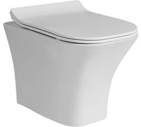 Подвесной унитаз Cerutti SPA VETTORRE Aria 480х340х350, тонкая крышка дюропласт 7190