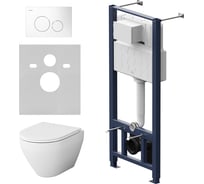 Комплект: инсталляция с унитазом, с сиденьем и клавишей AM.PM Spirit V2.0 IS49001.701700