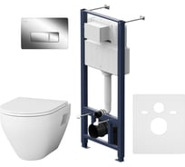 Комплект: инсталляция с унитазом, с сиденьем и клавишей AM.PM Spirit V2.0 IS48051.701738