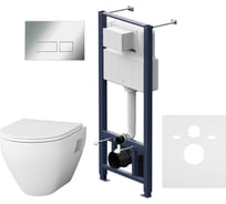 Комплект: инсталляция с унитазом, с сиденьем и клавишей AM.PM Spirit V2.0 IS47051.701738