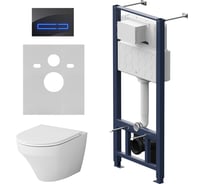 Комплект: Инсталляция с унитазом FlashClean, с сиденьем и клавишей AM.PM Inspire IS450A38.501700