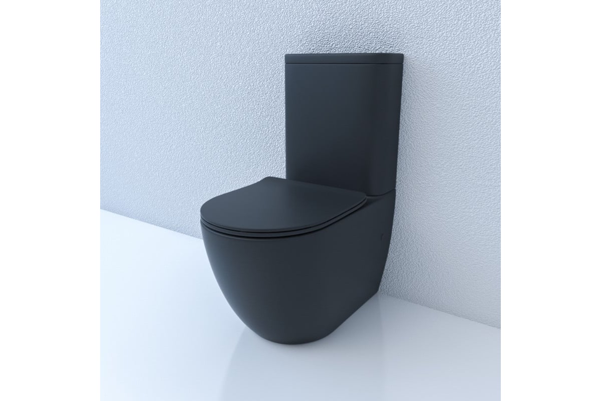 Унитаз-напольный ESBANO FORTEX-N черный матовый ESUNFORTBM - выгодная ...