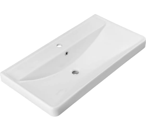 Раковина керамическая накладная Aquanet Ирис 905х465х205 мм 00323883