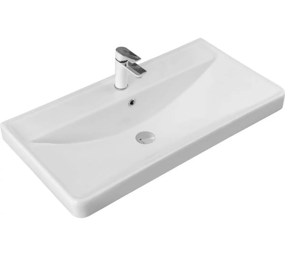 Раковина керамическая накладная Aquanet Ирис 905х465х205 мм 00323883