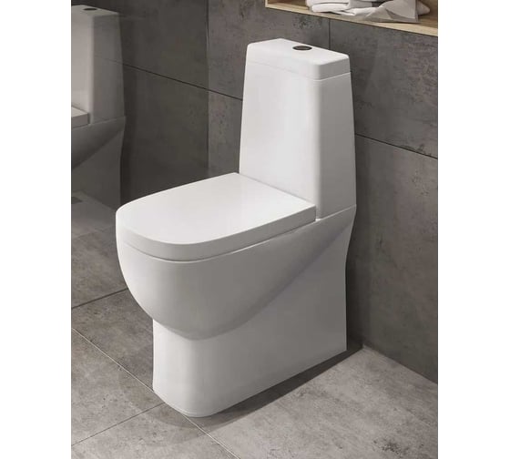 Унитаз-компакт Sanita Luxe Infinity Luxe с быстросъемным сиденьем с микролифтом WC.CC/Infinity/2-DM/WHT.G/S1