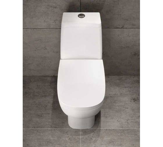 Унитаз-компакт Sanita Luxe Infinity Luxe с быстросъемным сиденьем с микролифтом WC.CC/Infinity/2-DM/WHT.G/S1