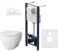 Комплект: инсталляция с унитазом, с сиденьем и клавишей AM.PM Spirit V2.0 IS49001.701738