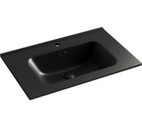 Умывальник накладной прямоугольный Ceramicanova Element черный матовый, 710х465х180 мм CN7007MB