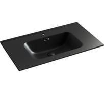 Умывальник накладной прямоугольный Ceramicanova Element черный матовый, 810х465х180мм CN7005MB
