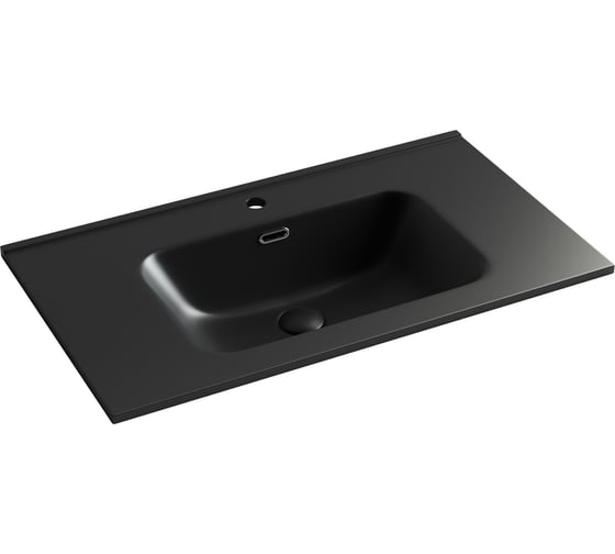 Умывальник накладной прямоугольный Ceramicanova Element черный матовый, 810х465х180мм CN7005MB 1