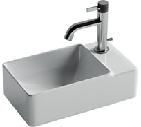 Умывальник подвесной прямоугольный Ceramicanova Element чаша слева, отверстие под смеситель справа, 395х220х125мм CN5045
