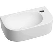 Умывальник подвесной прямоугольный Ceramicanova Element чаша слева, отверстие под смеситель справа, 409х224х110мм CN6066L
